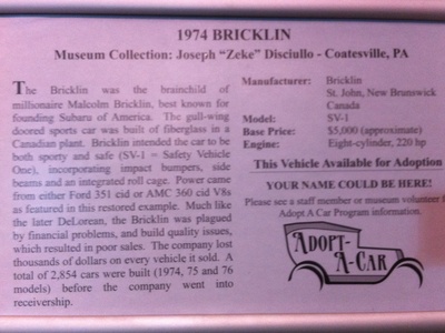 Bricklin SV-1