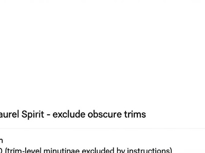 Nissan Laurel Spirit - exclude obscure trims
