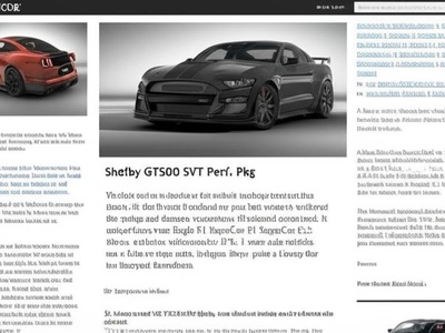 Shelby GT500 SVT Perf. Pkg.