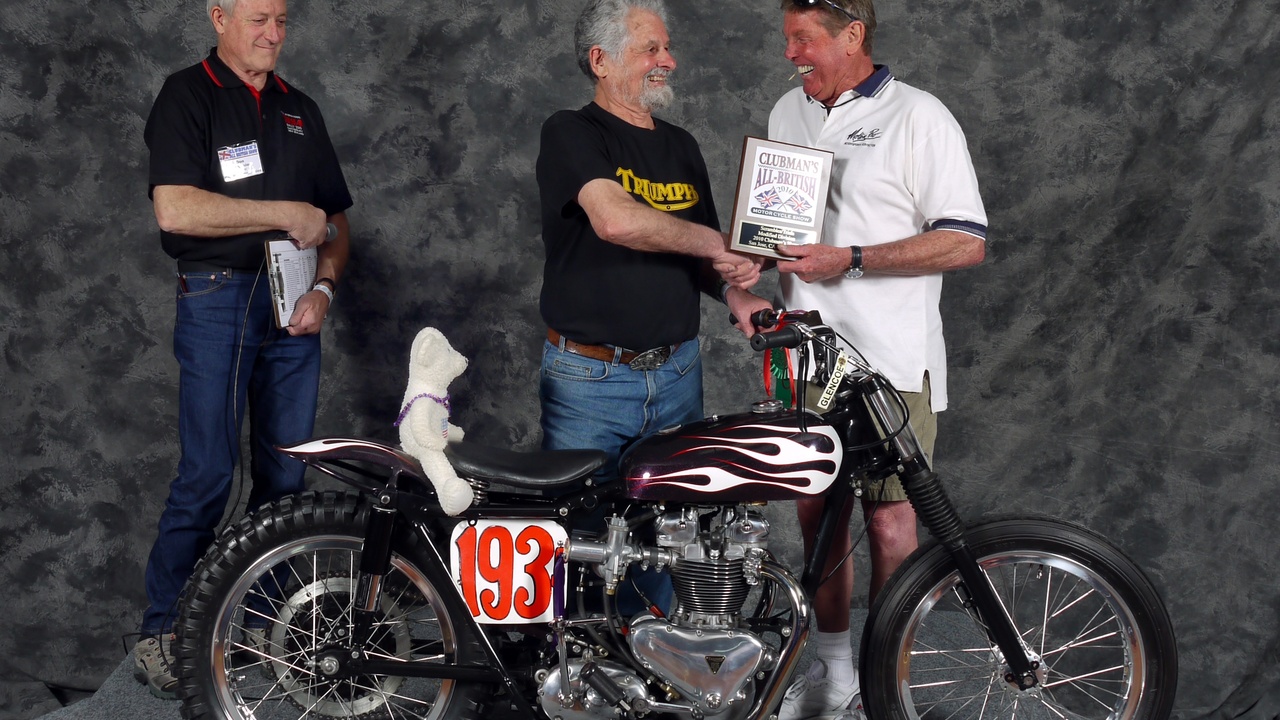 Collage of 1950s design icons: Triumph Bonneville, Vespa GS 150, and Harley-Davidson Panhead