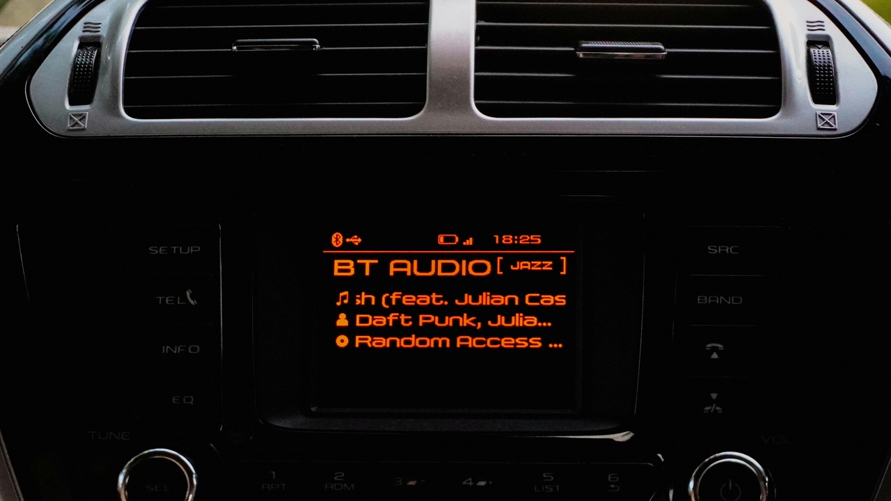 Aftermarket car stereo speakers and subwoofer showing improved soundstage