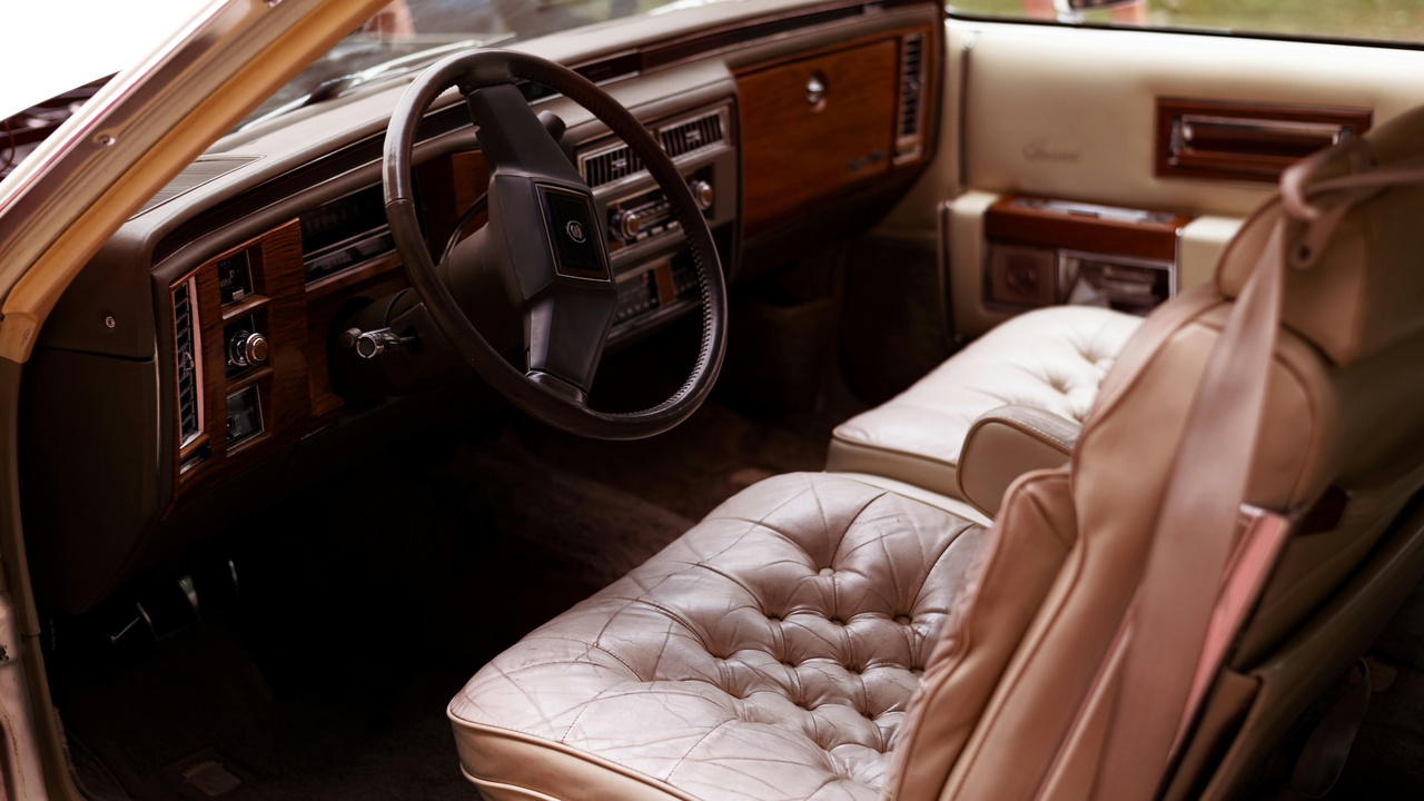 1990 luxury car interior showing comfort and design