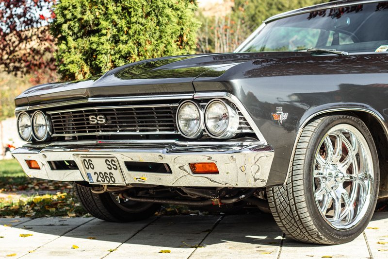 Vintage Chevrolet Chevelle SS captured in Ankara, Türkiye, showcasing classic car design.