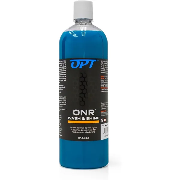 Optimum No Rinse Wash and Shine bottle