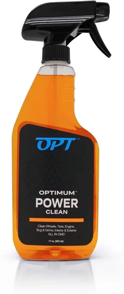 Bottle of Optimum Power Clean all purpose cleaner