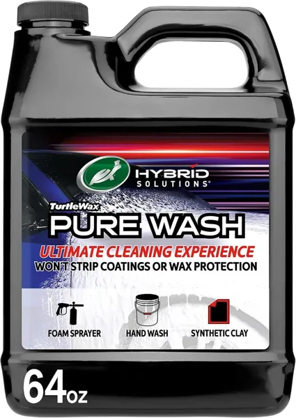 Bottle of Turtle Wax Pure Wash pH neutral car soap