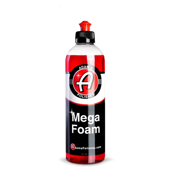 Adam's Mega Foam car wash soap 16 oz bottle