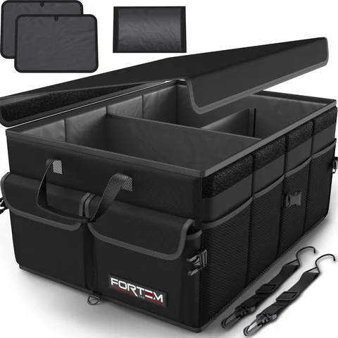 FORTEM 3-Compartment Trunk Organizer