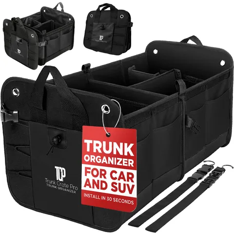 TrunkCratePro 4-Compartment Trunk Organizer